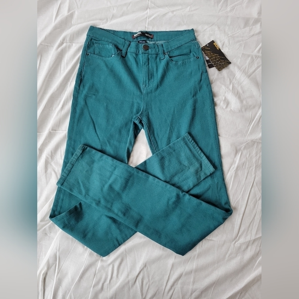 BDG NWT teal/holly cigarette high rise super stretch skinny jeans 29x34